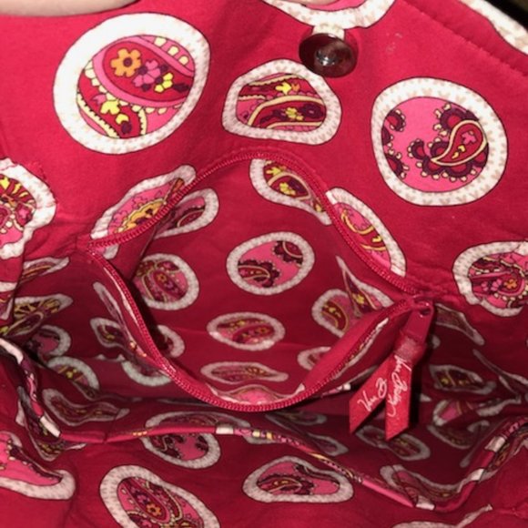 Rosy Posies Laura Cinch Tote Vera Bradley shoulder bag tote Retired Spring 2012 - Picture 11 of 11